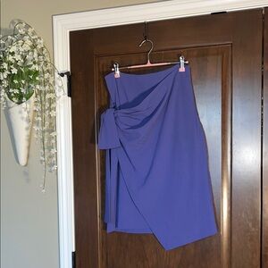 Halogen Wrap Skirt in Rich Purple